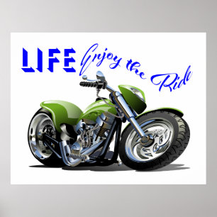 Motorcycle Poster - Enjoy the Ride