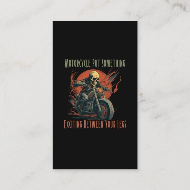 Motorcycle put something exciting between your leg referral card (Front)