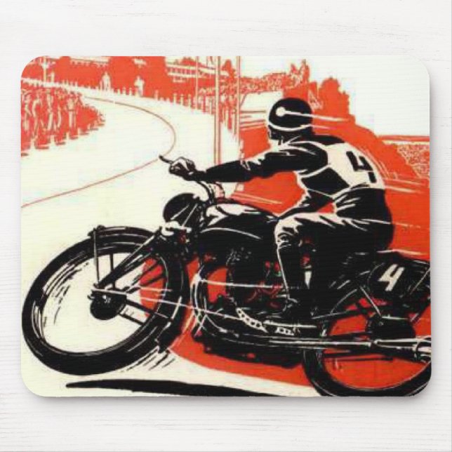 Motorcycle Race Mouse Mat (Front)