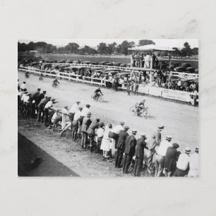 Motorcycle Race Postcard