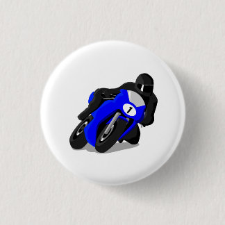 Motorcycle Racer 3 Cm Round Badge