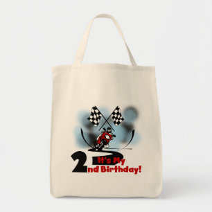 Motorcycle Racing 2nd Birthday Tshirts and Gifts Tote Bag