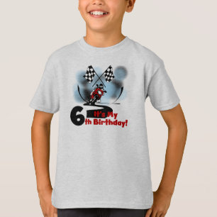 Motorcycle Racing 6th Birthday T-Shirt