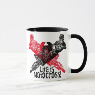 Motorcycle racing mug
