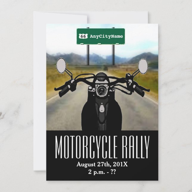 Motorcycle Rally Invitation (Front)