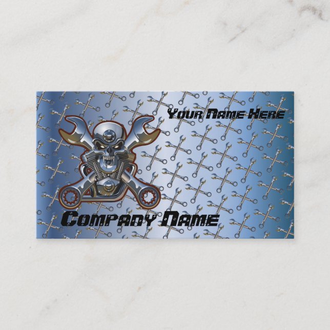 Motorcycle Repair  Business Card (Front)