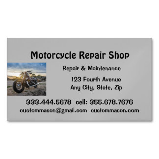 Motorcycle Repair & Service Shop Business Card