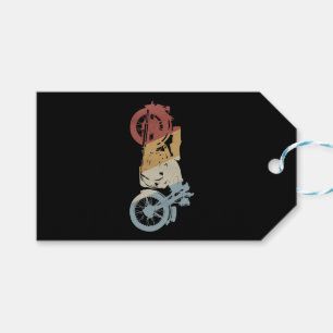 Motorcycle Retro Style Vintage Gift Tags