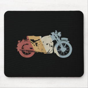 Motorcycle Retro Style Vintage Mouse Mat