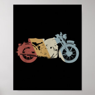 Motorcycle Retro Style Vintage Poster