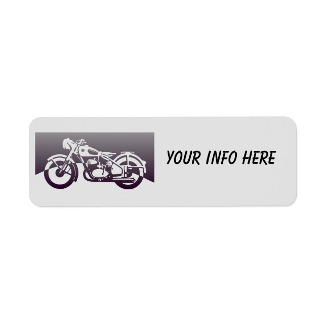 MOTORCYCLE RETURN ADDRESS ;LABELS (Front)