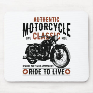 motorcycle ride to live mouse mat