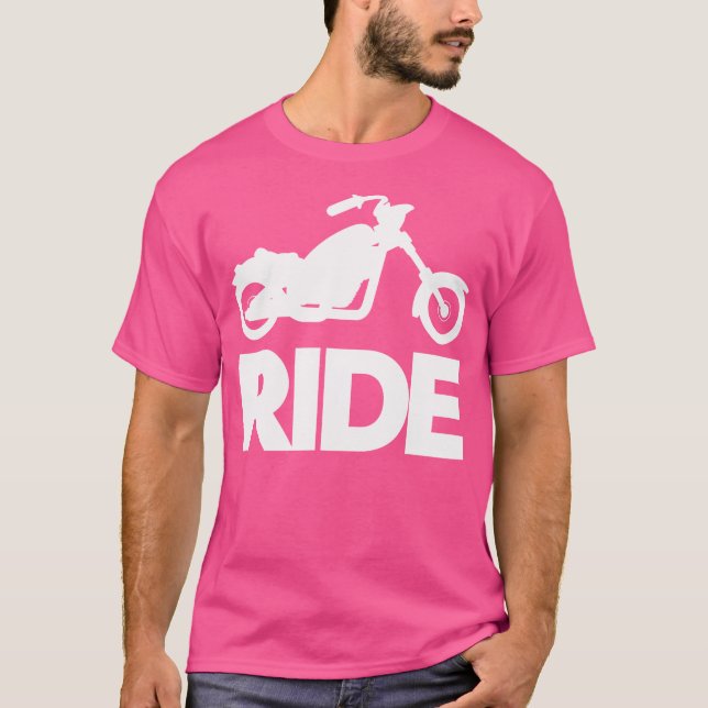 Motorcycle Rider Chopper Biker Motorbiking Motorbi T-Shirt (Front)