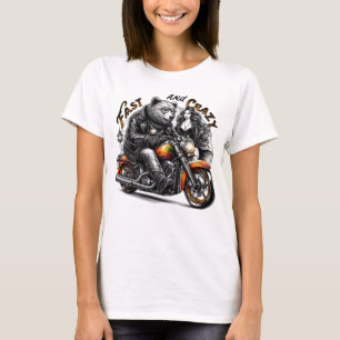 Motorcycle-Riding Sasquatch,Yeti,Bigfoot T-Shirt