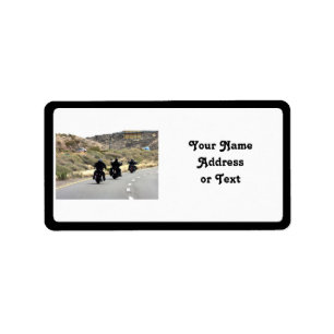 Motorcycle Road Trip - Biker Trio Label