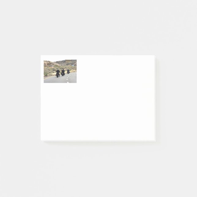 Motorcycle Road Trip - Biker Trio Post-it Notes (Front)