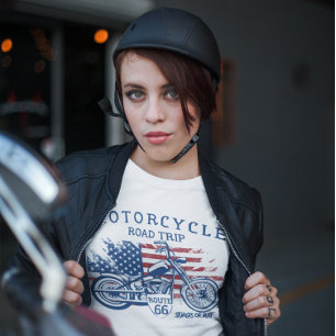 Motorcycle Road Trip Route 66 Sturgis or Bust   T-Shirt
