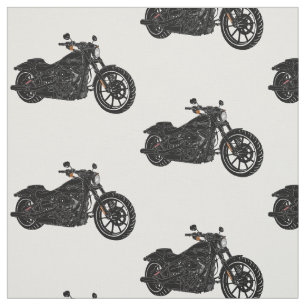 Motorcycle Rustic Fabric