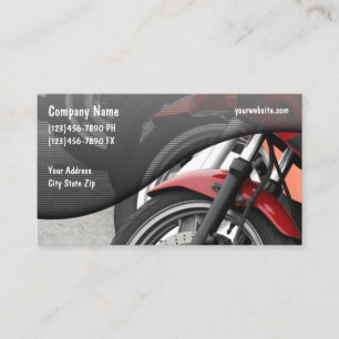 Motorcycle Sales And Service Business Card