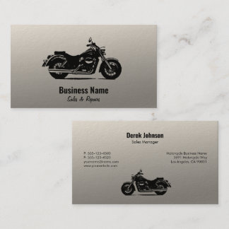 Motorcycle Sales & Service Business Cards