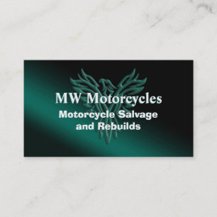 Motorcycle Salvage and Rebuilds, Phoenix Rising Business Card