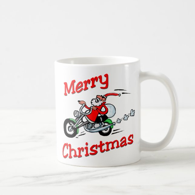 Motorcycle Santa Coffee Mug (Right)
