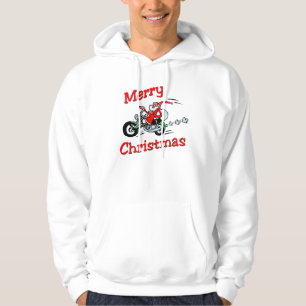 Motorcycle Santa Light T-Shirt Hoodie