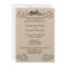 Motorcycle & Scrolls Wedding Invitation