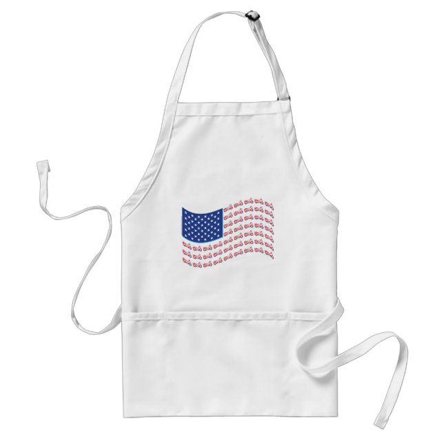 Motorcycle-Shadow-Flag-Wave Standard Apron (Front)