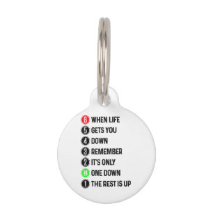 Motorcycle Shift Funny Saying Motocross Motorbike Pet Tag