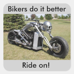 Motorcycle Skeleton style sticker