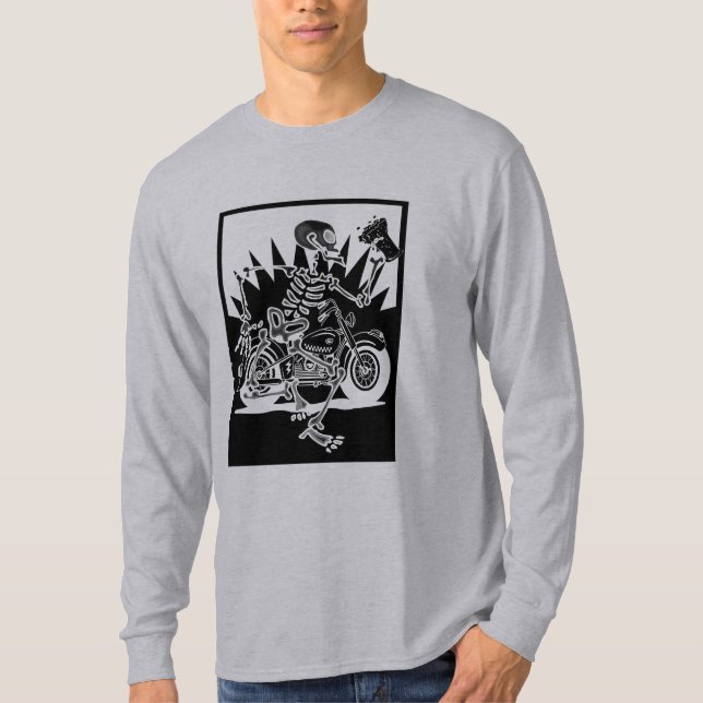 Motorcycle Skeleton T-Shirt (Front)