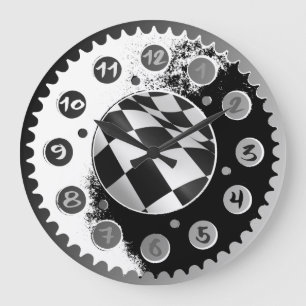 MOTORCYCLE SPROCKET WALL CLOCKS. LARGE CLOCK