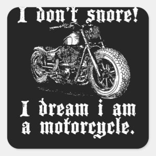 Motorcycle Square Sticker