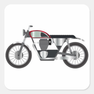 Motorcycle Square Sticker