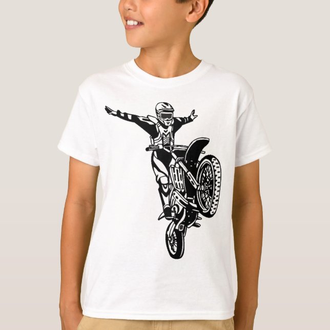 Motorcycle Stunts T-Shirt (Front)