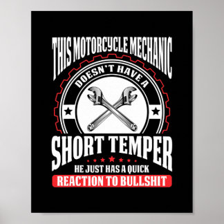 Motorcycle Technician Motorcycle Mechanic  Poster
