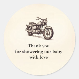 Motorcycle Thank You Stickers