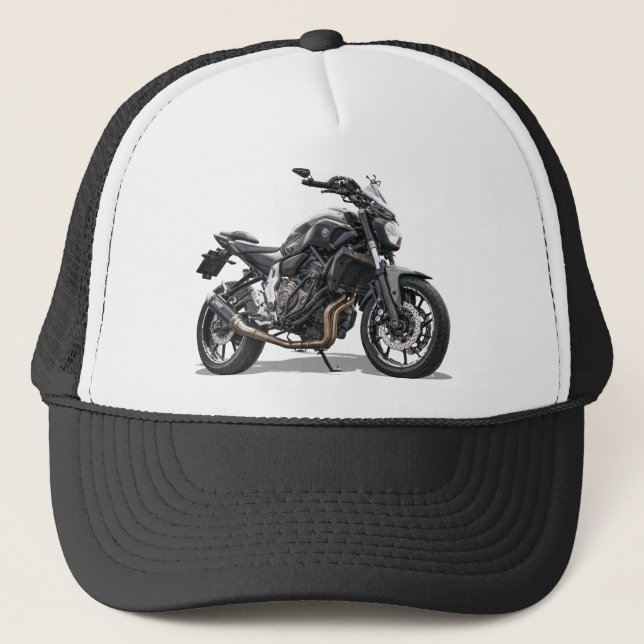 Motorcycle - The Bald Bike Trucker Hat (Front)