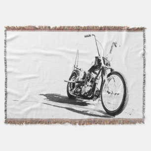Motorcycle Throw Blanket