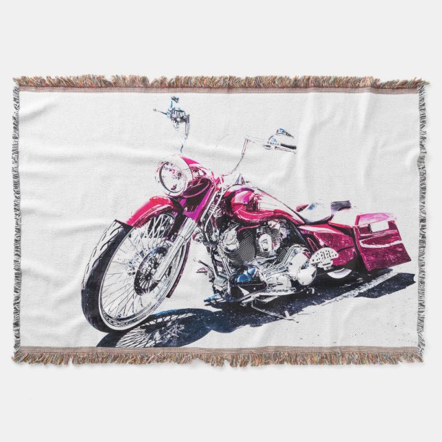 Motorcycle Throw Blanket (Front)