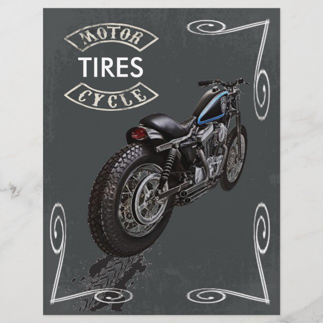 Motorcycle Tires Flyer (Front)