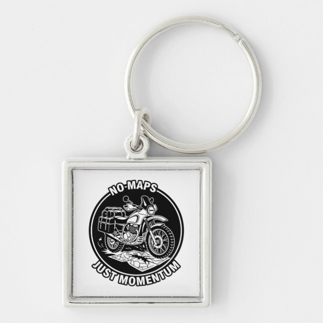 Motorcycle Touring Freedom Mindset Key Ring (Front)