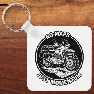 Motorcycle Touring Freedom Mindset Key Ring