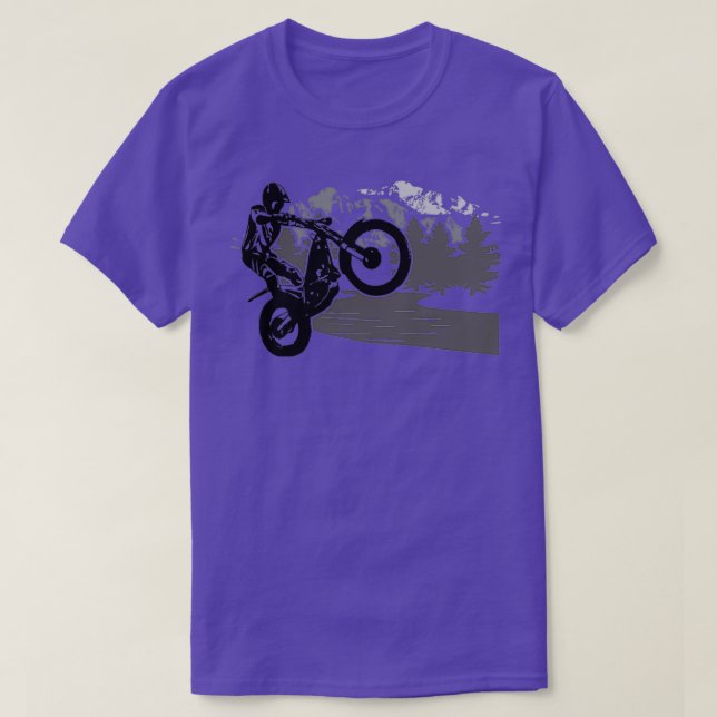 Motorcycle Trial 1  T-Shirt (Design Front)