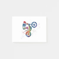 motorcycle trials in watercolor