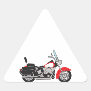 MOTORCYCLE TRIANGLE STICKER