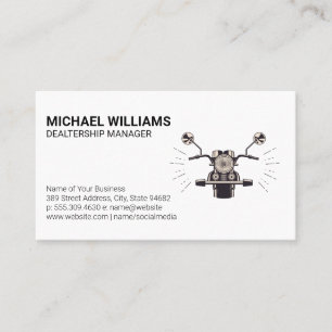 Motorcycle Vehicles Business Card