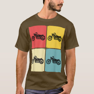 motorcycle vintage biker man motorcycles funny T-Shirt