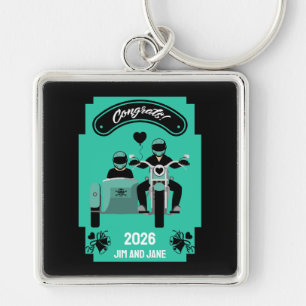 Motorcycle Wedding Gifts For Couple Key Ring